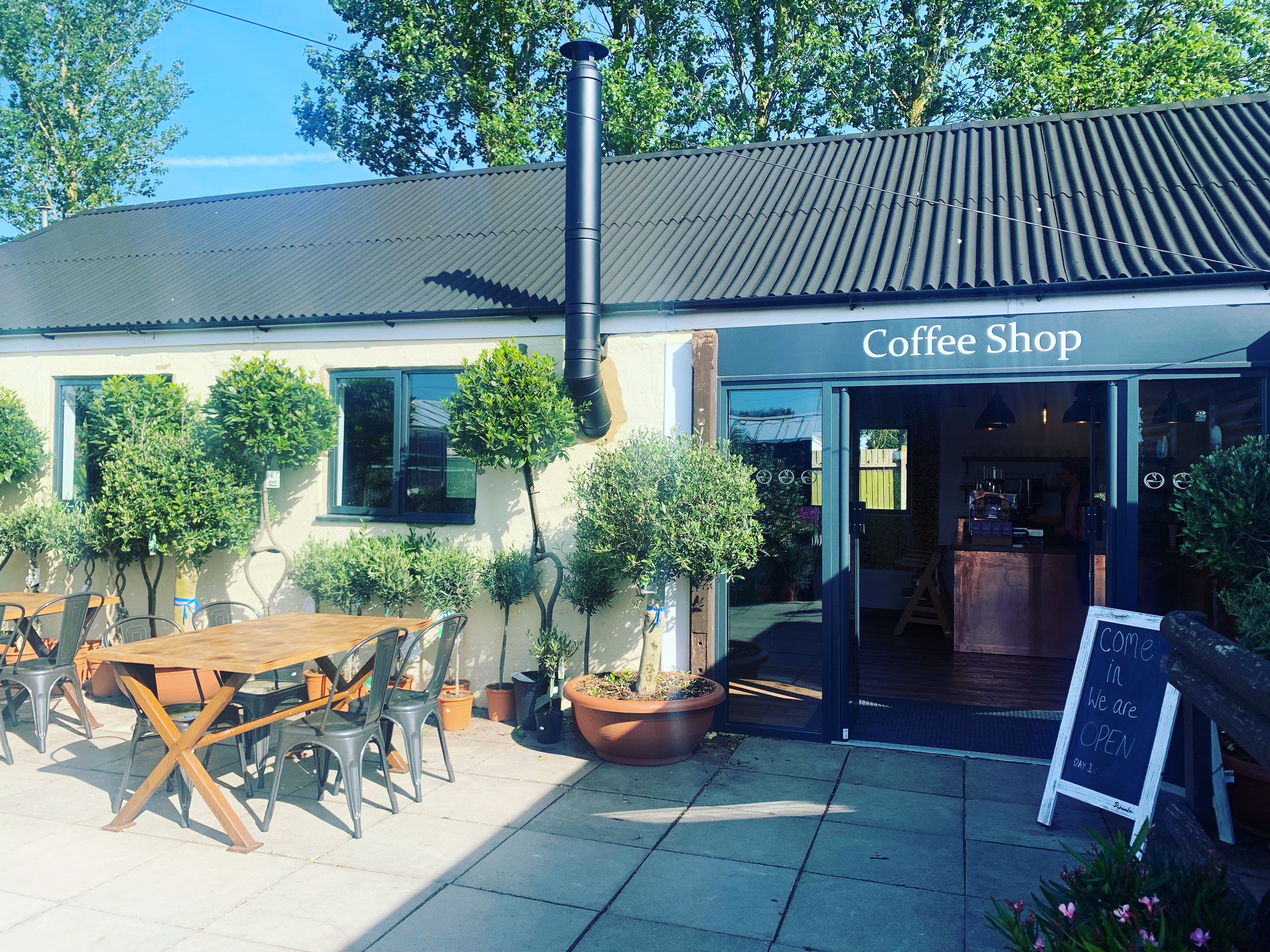 Entrance to Stones Coffee Shop