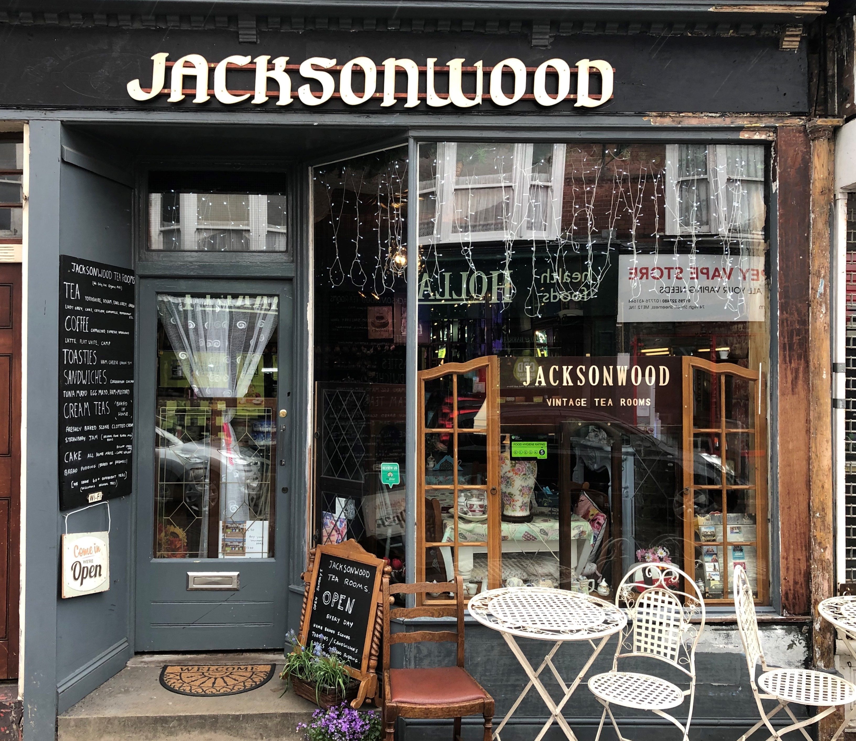 JacksonWood Vintage Tea Room Exterior