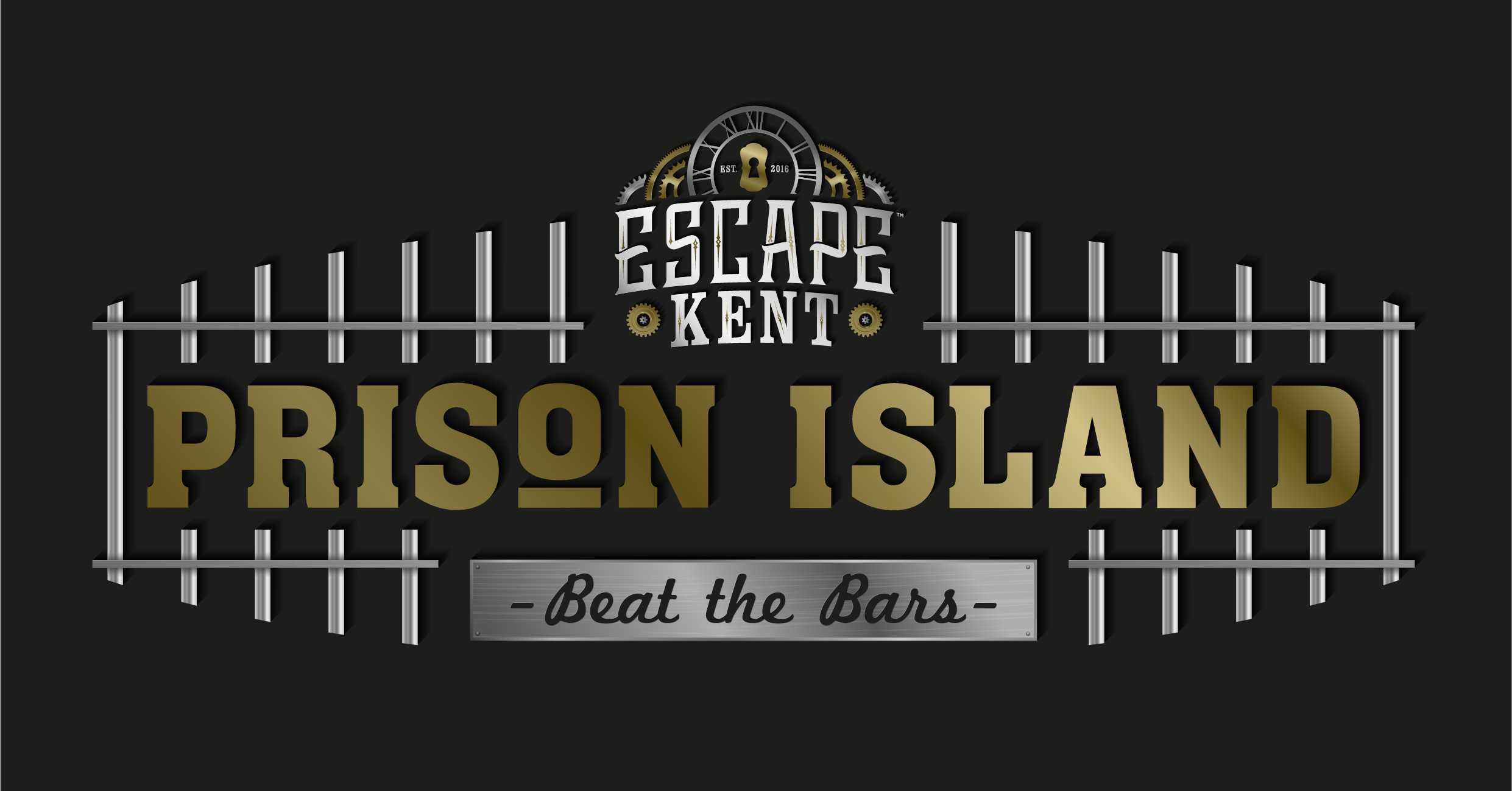 Prison Island Logo Wide Colour