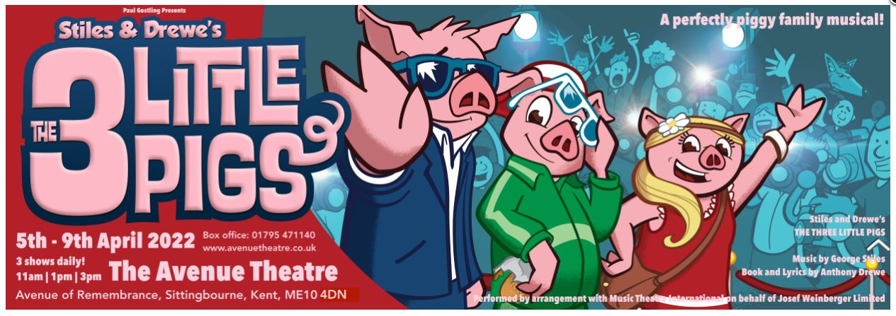 3 Little Pigs Banner Snip